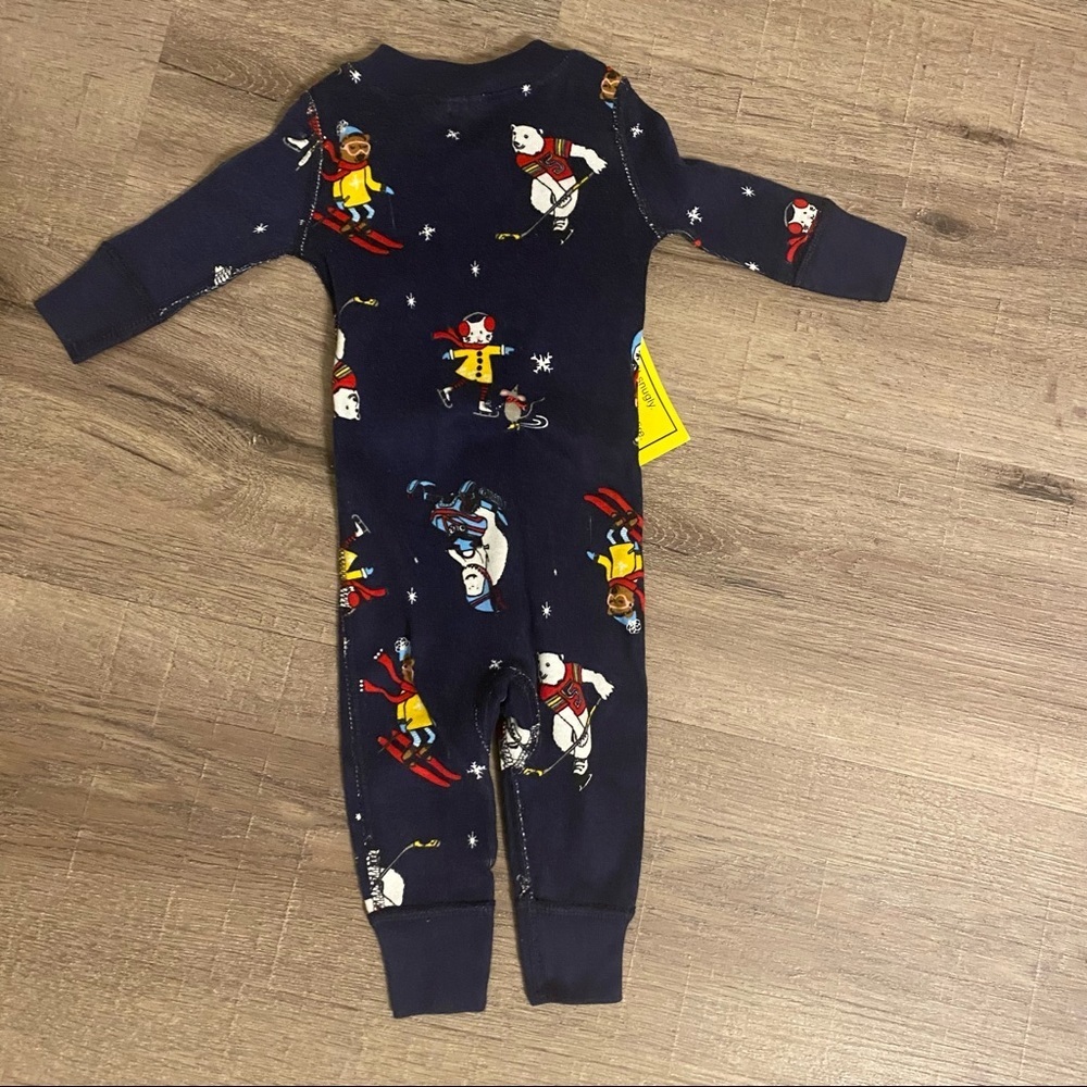 Hanna Andersson Winter Infant NWT Zip Sleeper Polar Bear Kitty Mouse - Picture 7 of 7